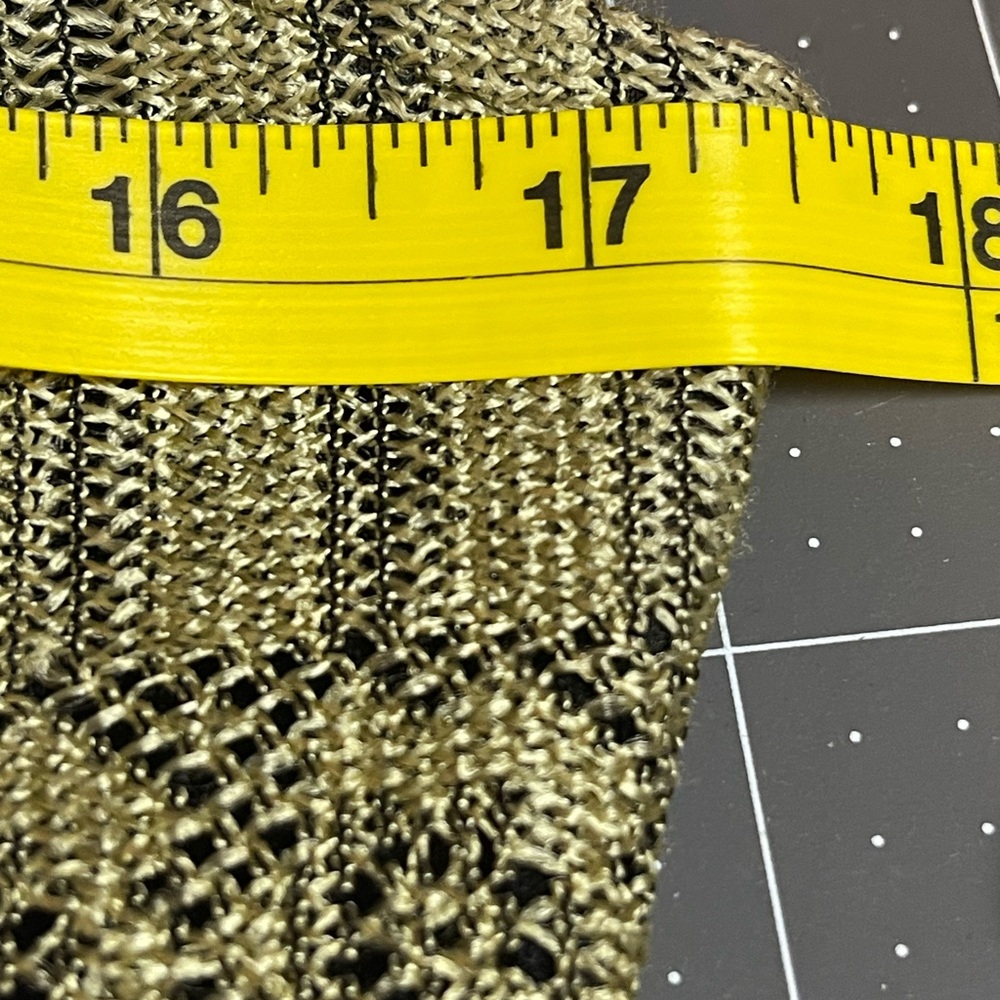 Vintage Y2K Crochet Gold and Black Dress - Picture 6 of 8